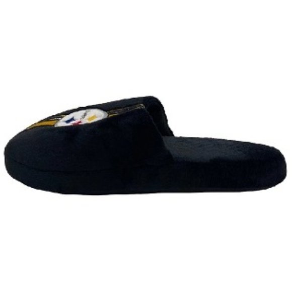🆕🏈 PITTSBURGH STEELERS TEAM STRIPE SLIPPERS - MEN - NFL - XLARGE (13-14) ONLY - Picture 2 of 3